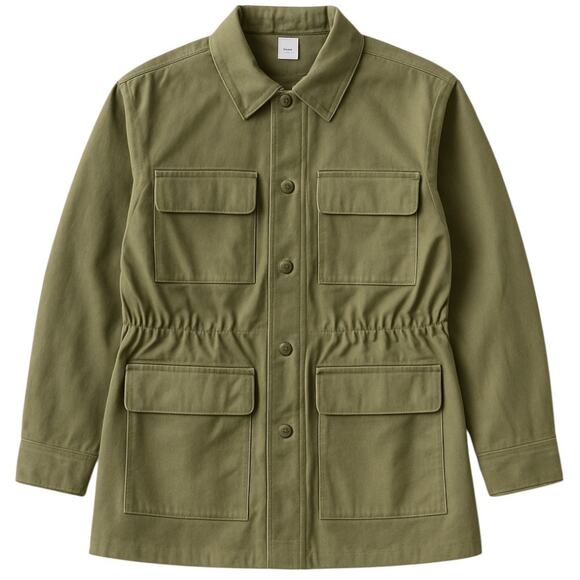 Victoria's Secret Pink Olive Cargo Utility Jacket, M - Picture 1 of 9